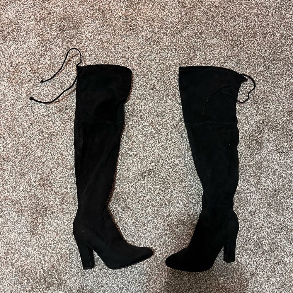 Elegant Black Over-the-Knee Boots